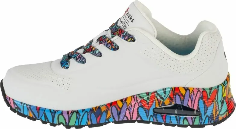 Atlete Skechers Uno Ravaged Love 177918-WMLT, të bardha - 2