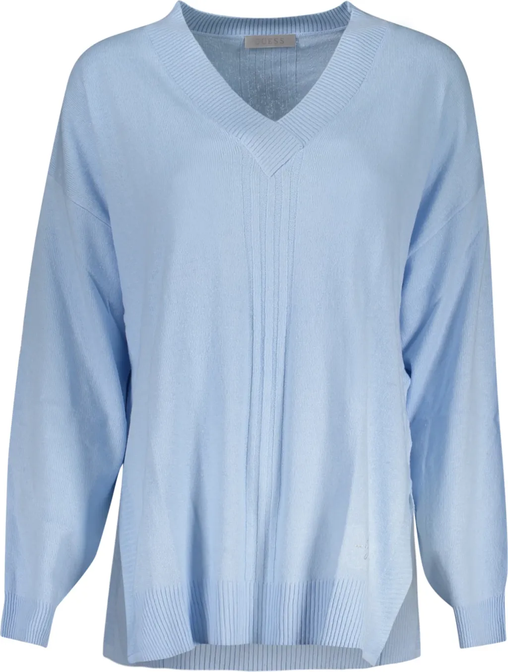 Xhemper femra GUESS JEANS, blu e hapur - 1