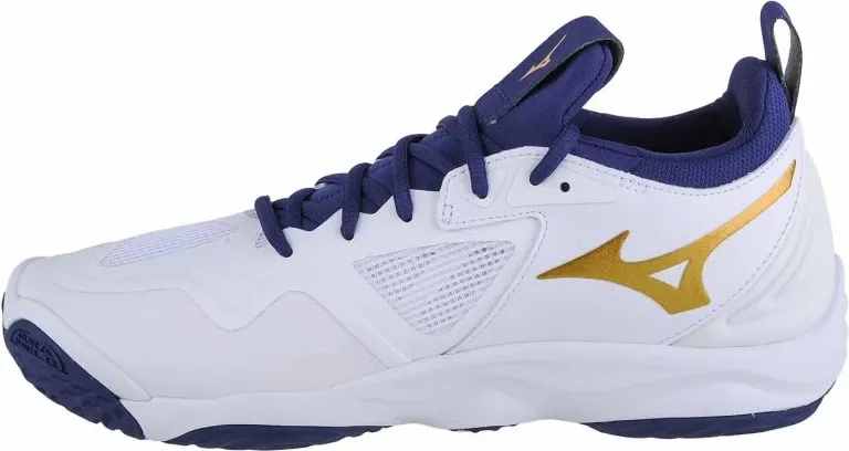 Atlete për meshkuj Mizuno Wave Momentum 3, të bardhë me blu deti - 7