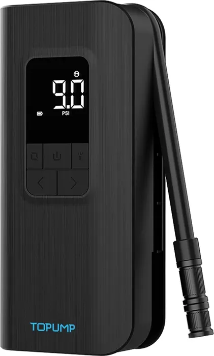 Pompë elektrike portative Cycplus A12 150 PSI, bateri 2×2000 mAh, USB-C, ekran LED, auto-ndalje, 5 mode, e zezë, set 5 copë - 1