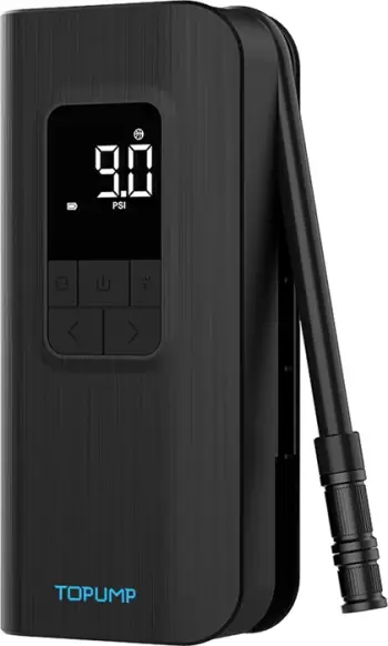 Pompë elektrike portative Cycplus A12 150 PSI, bateri 2×2000 mAh, USB-C, ekran LED, auto-ndalje, 5 mode, e zezë, set 5 copë