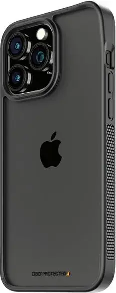 Mbështjellës PanzerGlass ClearCase për iPhone 15 Pro Max, D3O, Transparent dhe i zi