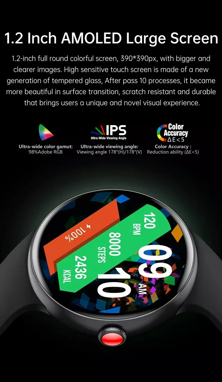 Orë e mençur Linwear LA13 AMOLED, rozë - 7