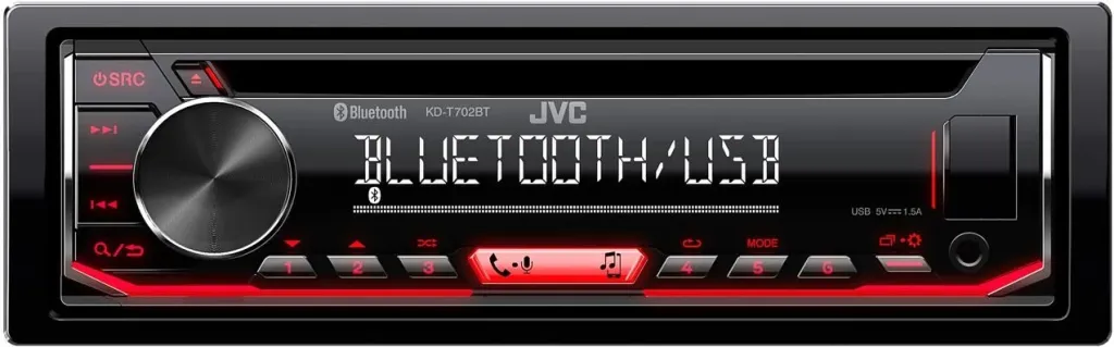 Radio për makinë JVC KD-T702BT, e zezë - 1
