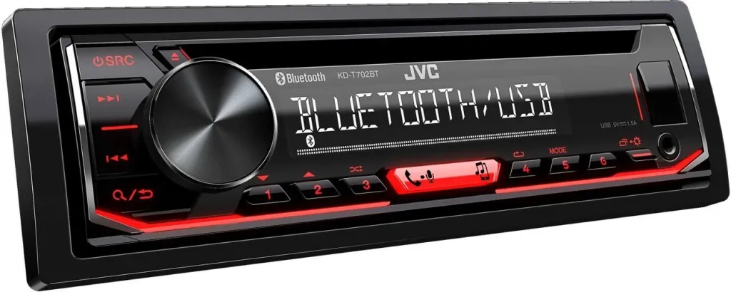 Radio për makinë JVC KD-T702BT, e zezë - 2