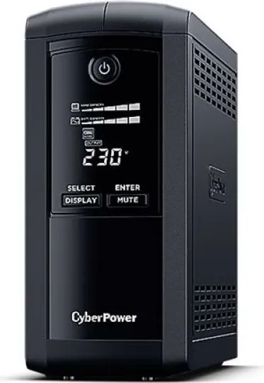 UPS, CyberPower, ValuePro VP1000ELCD, 1000VA LCD AVR USB Schuko, e zezë - 1