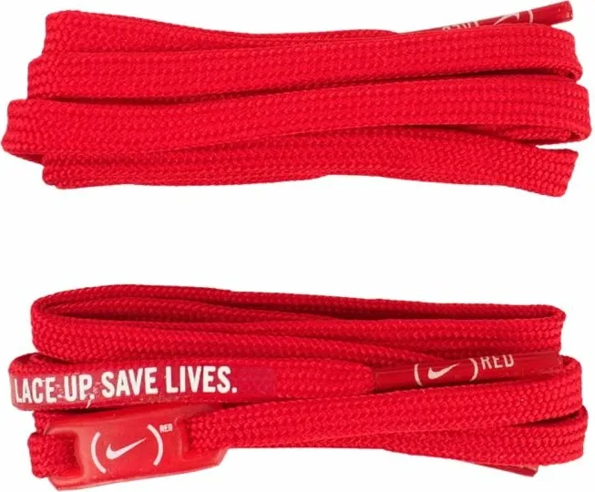 Lidhëse këpucësh Nike SZNUR, të kuqe, 2 copë - 1