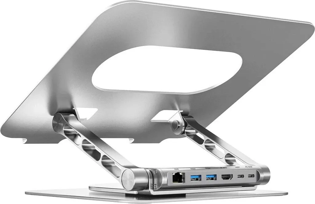 Podstavec laptop Unitek me hub USB-C HDMI 4K, gri - 1