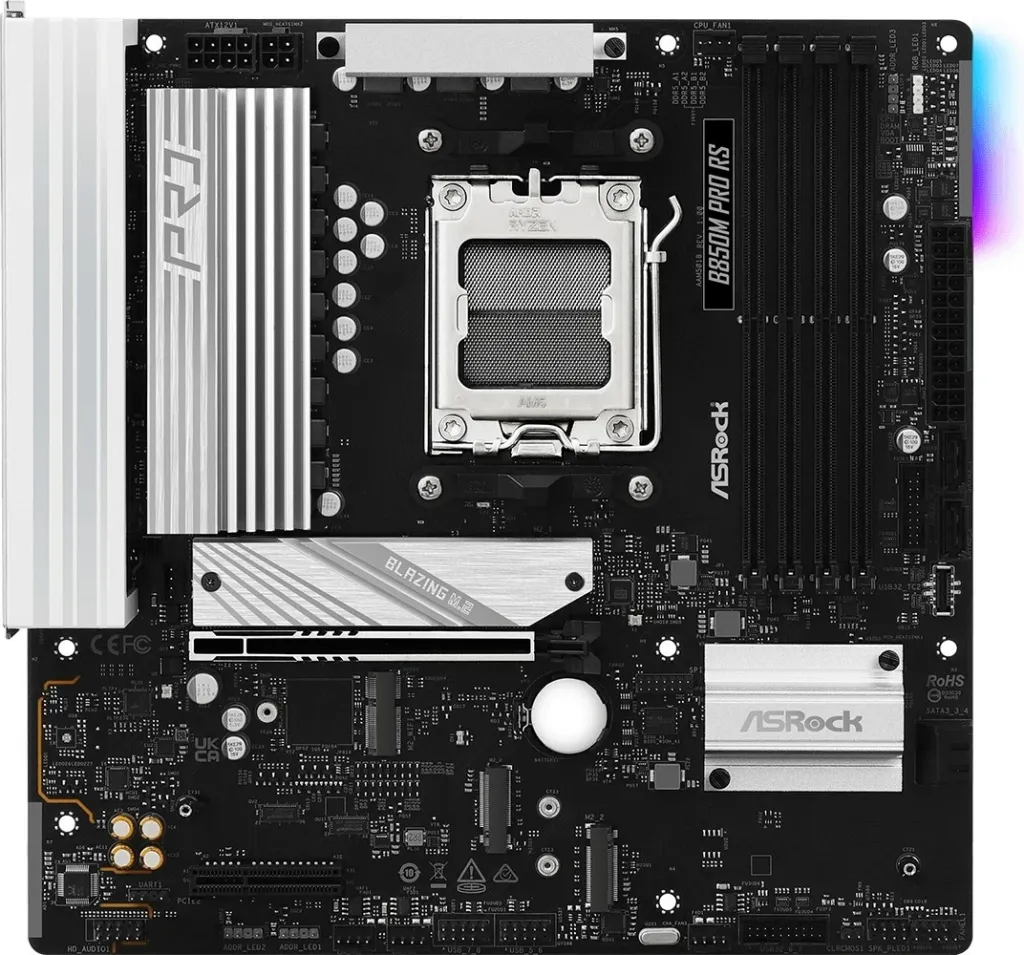 Pllakë amë Asrock B850M Pro RS, Socket AM5, micro ATX, E zezë - 2
