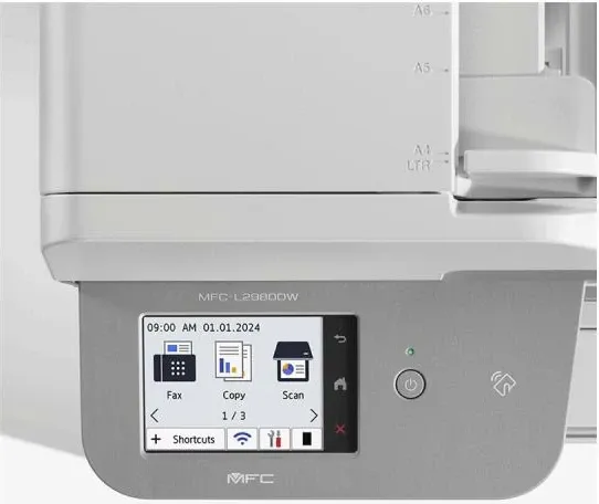 Printer multifunksional lazer mono, Brother, MFC-L2980DW, Wi‑Fi, USB 2.0, duplex, tabaka 250 fletë, bardh e zi - 3