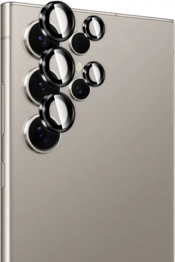 Mbrojtës xhami i temperuar për kamerë Puro Individual për Samsung Galaxy S26 Ultra, me korniza të zeza, set