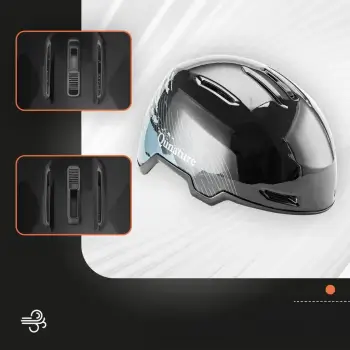 Helmetë skijimi/snowboard Qunature 10130003004, M (54-58 cm), PC+EPS, ventilim i rregullueshëm, mbyllje NEXUS, me jastëkë të veshëve, e zezë