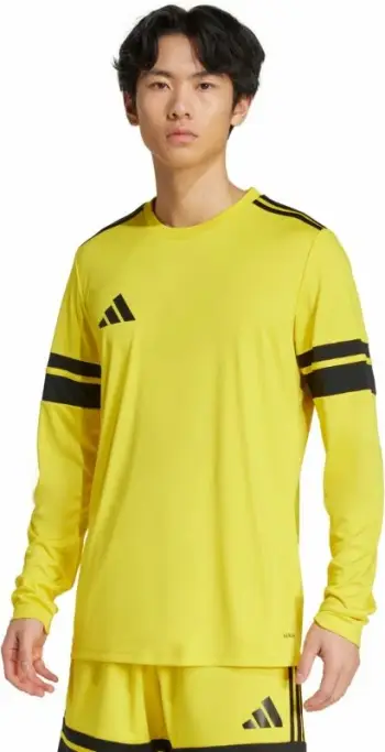 Fanellë me mëngë të gjata për meshkuj adidas, e verdhë