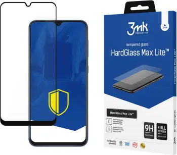xham i temperuar mbrojtës ekrani 3mk HardGlass Max Lite për Samsung Galaxy A30, 9H, 0.3 mm, full screen, i zi