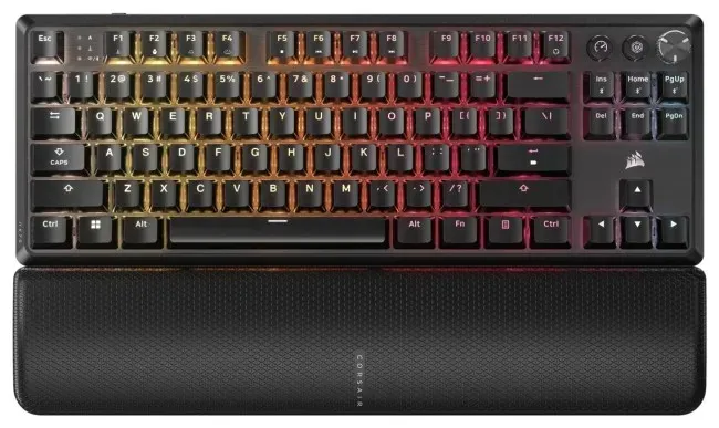 Tastierë mekanike Corsair K70 Core TKL wireless, RGB, MLX Red, e zezë - 1