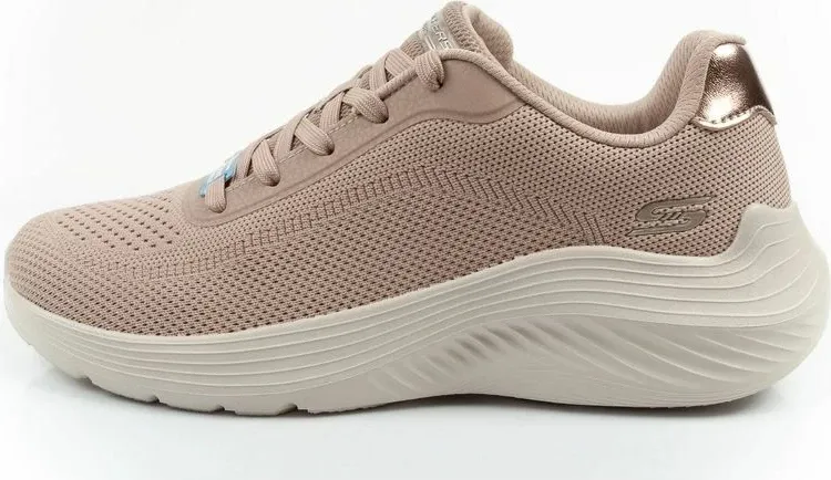 Atlete femra Skechers Bobs Squad Waves, bezhë - 2