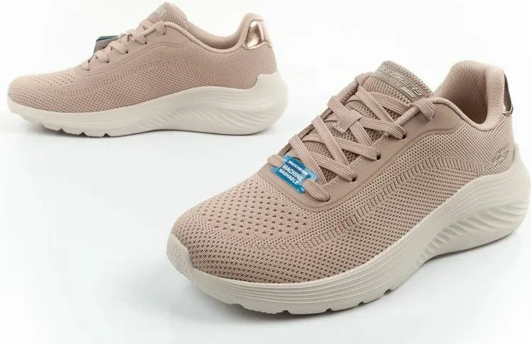Atlete femra Skechers Bobs Squad Waves, bezhë - 8