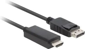 Kabllo Lanberg DisplayPort në HDMI, 5m, i zi