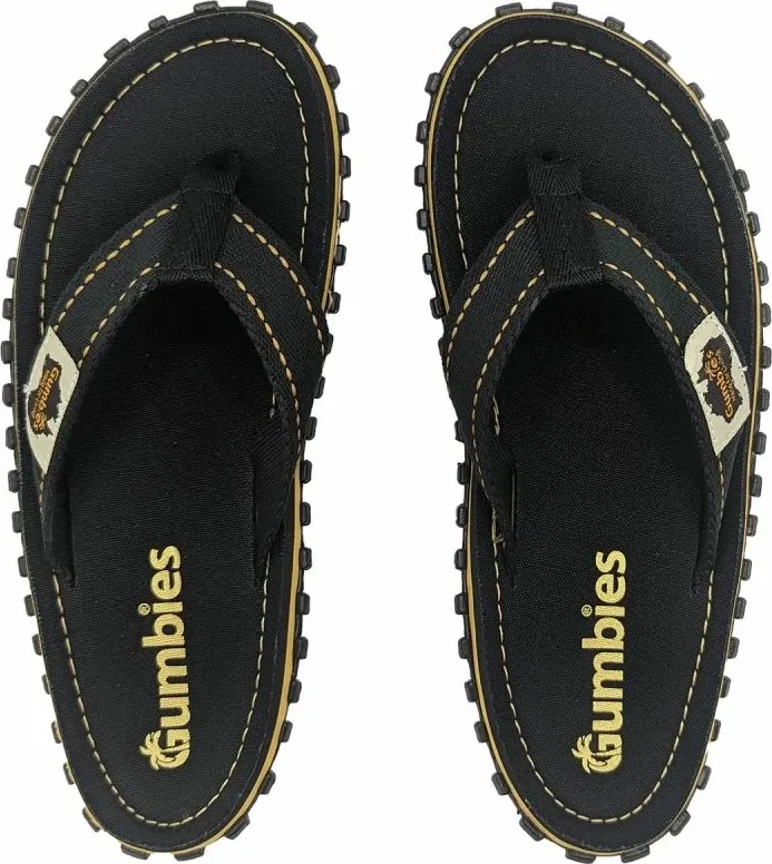Flip-flops Gumbies, për meshkuj dhe fëmijë, të zeza - 1