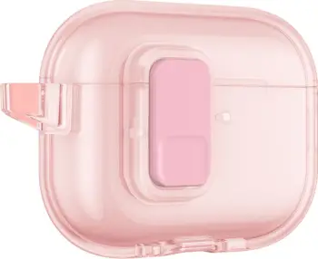 Mbështjellës për kufje, AmazingThing Minimal Case, për Apple AirPods Pro 3, TPU, me karabinë, rozë