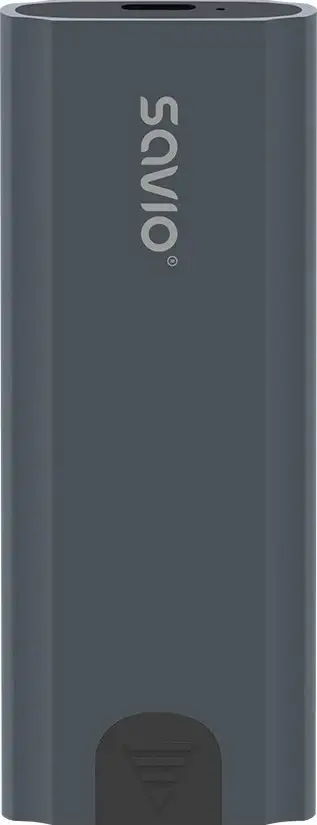 Kutia e jashtme për SSD Savio, me USB-C 3.1, gri