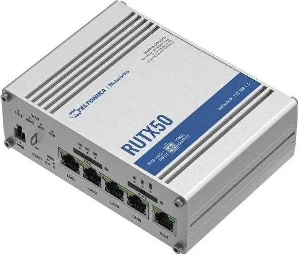 Router Teltonika RUTX50, 5G, 4 LAN, 3 WAN, WiFi - 1