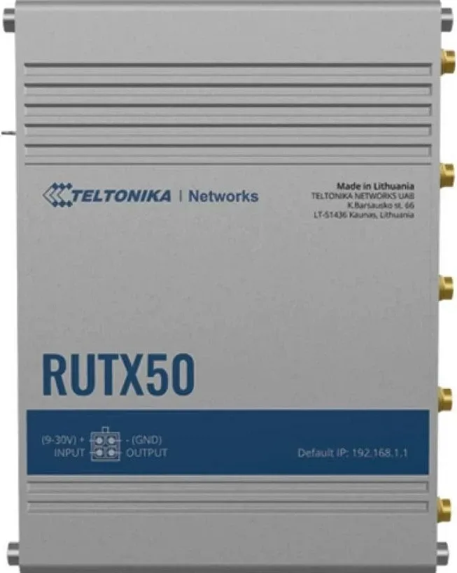 Router Teltonika RUTX50, 5G, 4 LAN, 3 WAN, WiFi - 3