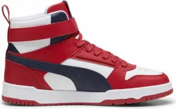 Atlete për meshkuj Puma, të bardha, të kuqe, të kaltër