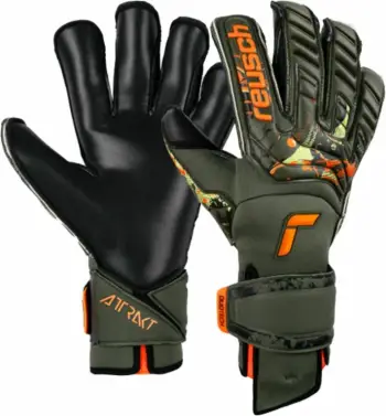 Doreza portieri për meshkuj Reusch Attrakt Duo Evolution Adaptive Flex M, ngjyrë e gjelbër
