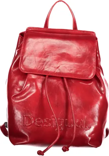 Çantë shpine për femra DESIGUAL Half Logo Luena Mini, e kuqe