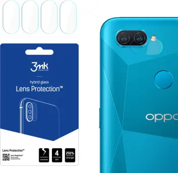 Mbrojtës lente kamere, 3mk Protection, Oppo A12, 0.16 mm 6H, set 4 copë