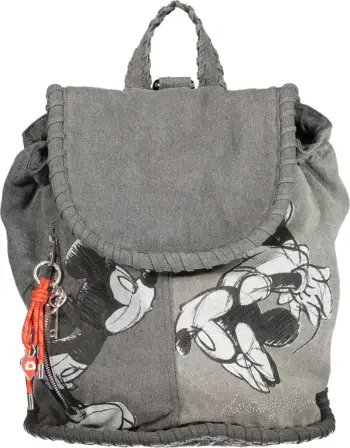 Çantë shpine për femra Desigual Mickey Kiss Noira, gri