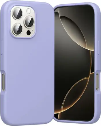 Mbështjellës Vention KUHV0-30 për iPhone 16 Pro, MagSafe, Silikon i lëngshëm, Lila