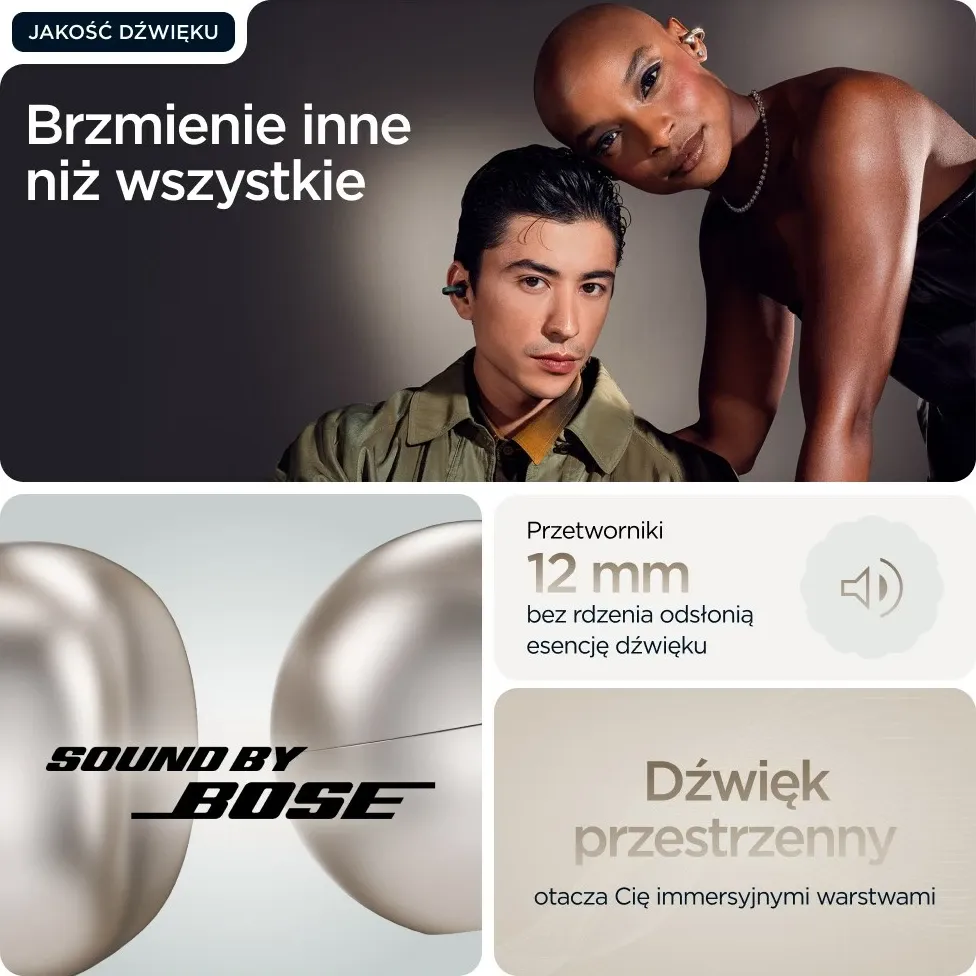 Kufje Motorola moto buds loop, wireless, Bluetooth, me kapëse për vesh, Bezhe - 13