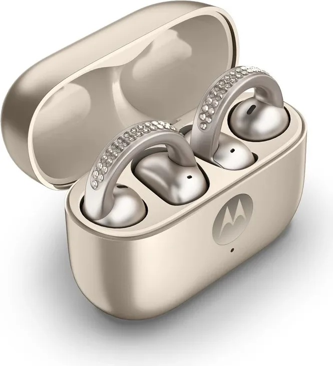 Kufje Motorola moto buds loop, wireless, Bluetooth, me kapëse për vesh, Bezhe - 3