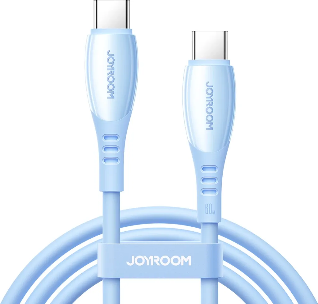 Kabllo USB-C në USB-C Joyroom S-A59 Vibrant Series 60W 1.2 m, blu - 1
