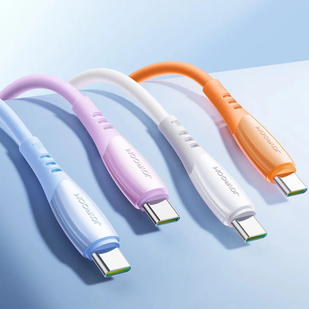 Kabllo USB-C në USB-C Joyroom S-A59 Vibrant Series 60W 1.2 m, blu - 5