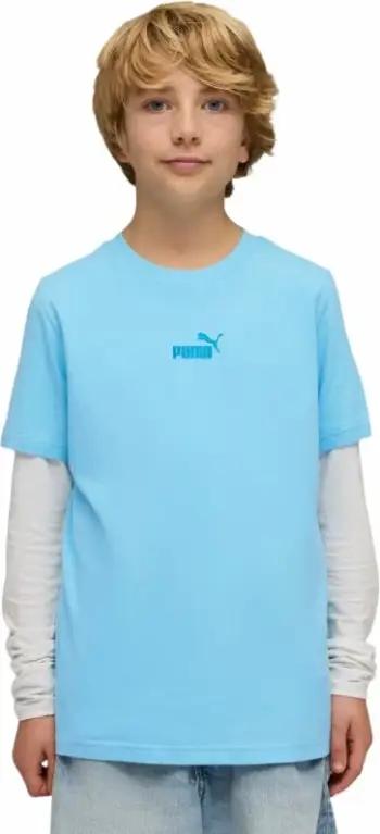 Maicë fëmijë Puma ESS Small No. 1 Logo Centered, e kaltër