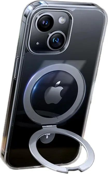 Mbështjellës Torras UPRO Ostand Clear për iPhone 15, transparent - 1