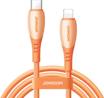 kabllo USB-C në Lightning Joyroom S-A59 Vibrant Series 30W 1.2m, portokalli, paketim kuti