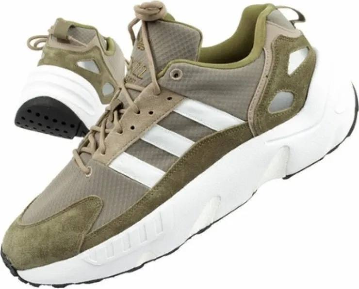 Atlete për meshkuj adidas ZX 22 Boost, të gjelbërta - 1