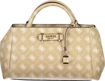 Çantë GUESS JEANS Carrie Logo Bag femra, bezhë