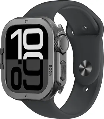 Mbështjellës metalik për Smartwatch, AmazingThing Titan Pro, për Apple Watch 11 46mm, alumin mat, i zi