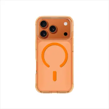 Mbështjellës, AmazingThing Minimal Mag Drop Proof Case 3 Lens për iPhone 17 Pro, MagSafe, TPU, portokalli Titan