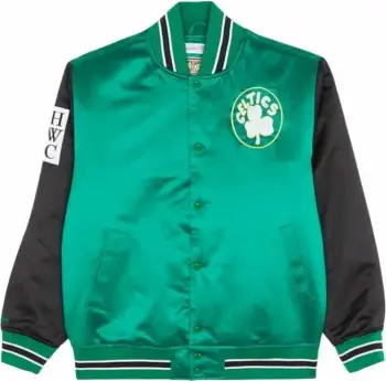 Jakne për meshkuj Mitchell & Ness, të gjelbër