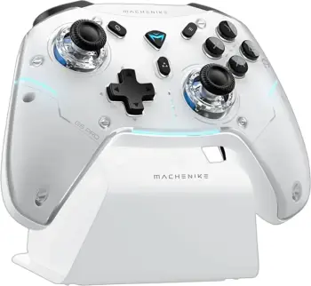 Kontroller lojërash Machenike G5Pro Max wireless me stacion karikimi, klasa B, i bardhë