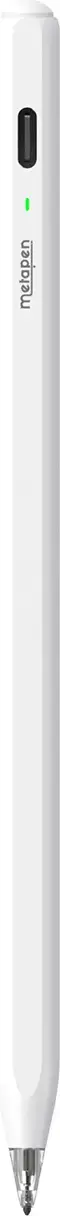 Stylus për iPad Metapen Pencil Air8 Pro, USB-C, deri 26 orë, Palm Rejection, pa Bluetooth, e bardhë