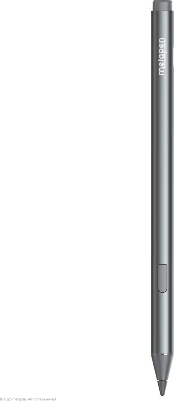 Stilus, Metapen, Pen M2, Microsoft Pen Protocol, 4096 nivele presioni, Tilt, gomë e pasme, USB-C, deri 100 orë, gri
