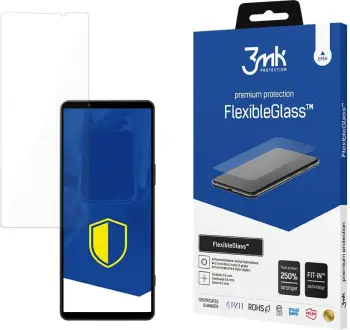 Xham mbrojtës hibrid 3mk Protection FlexibleGlass për Sony Xperia 1 V, në kuti