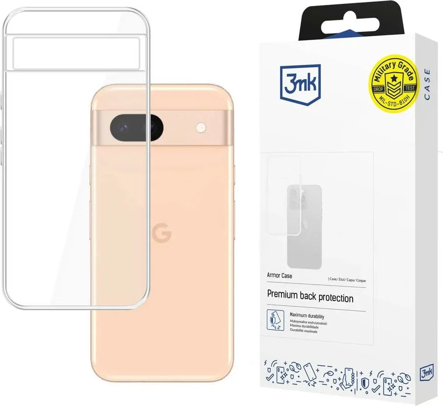 Mbështjellës 3mk Armor Case për iPhone 7/8, Absorber175, Military Grade, transparent - 1